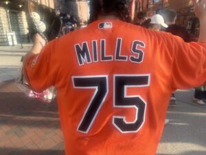 Orioles’ Jersey of the Game-Alan Mills
